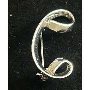 Sarah CoventrySilver-Tone Letter C Brooch Pin